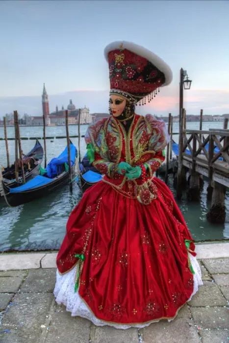 Framed Print : Venice at Carnival Time, Italy