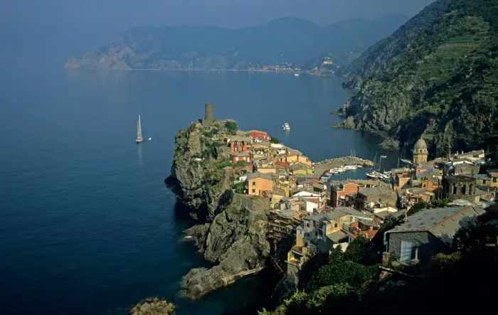 Framed Print : Vernazza; Liguria; Italy Cinque Terre; Mediterranean
