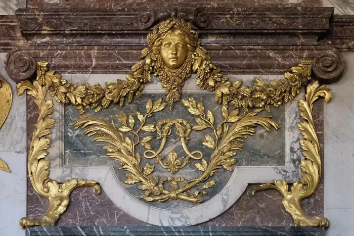 Framed Print : Versailles, France. Palace of Versailles beautiful gilded baroque design elements Framed Print : Versailles, France. Palace of Versailles beautiful gilded baroque design elements