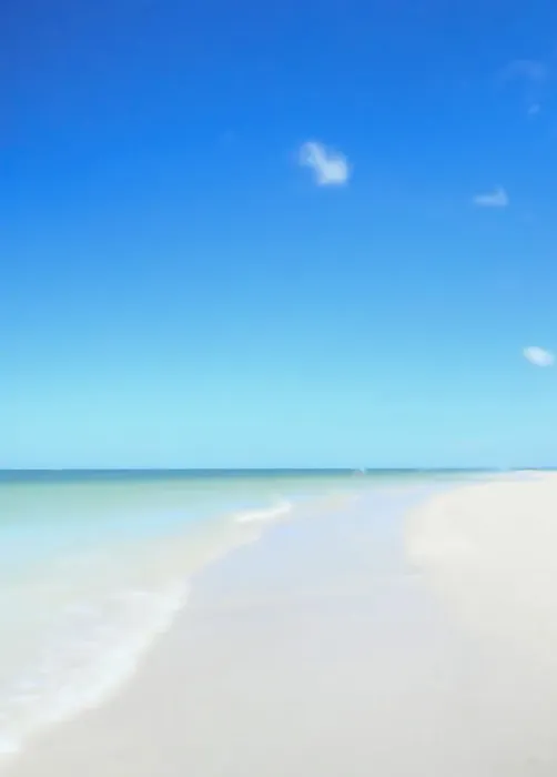 Framed Print : A vertical, photo painting of Clearwater Beach, white sands Framed Print : A vertical, photo painting of Clearwater Beach, white sands