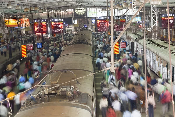 Victoria terminus or Chhatrapati Shivaji terminus (CST) Mumbai India