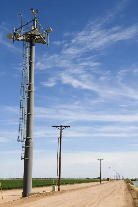 Framed Print : Video monitors used for Smart Border surveilance on the U. S.  /  Mexico border
