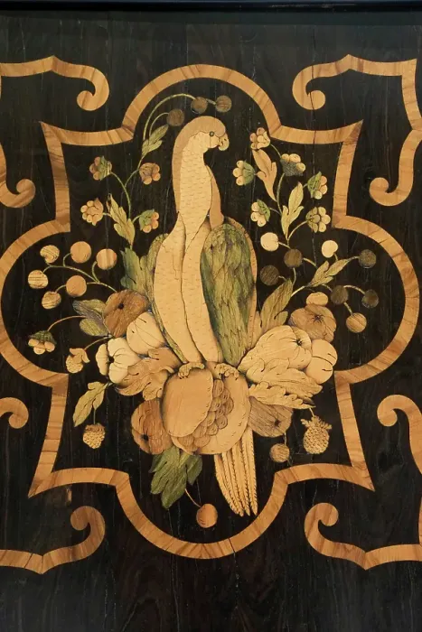 Framed Print : Vienna, Austria. Baroque marquetry detail. (Editorial Use Only) Framed Print : Vienna, Austria. Baroque marquetry detail. (Editorial Use Only)