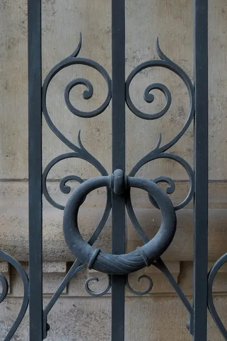 Framed Print : Vienna, Austria. Ironwork gate detail