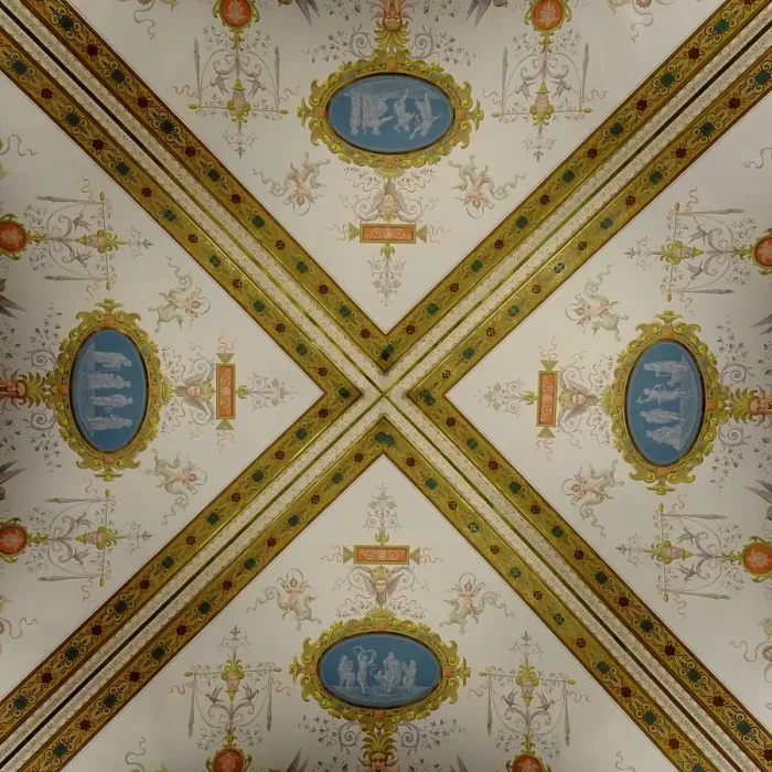 Framed Print : Vienna, Austria. Kunsthistorisches Museum. Ceiling detail. (Editorial Use Only)