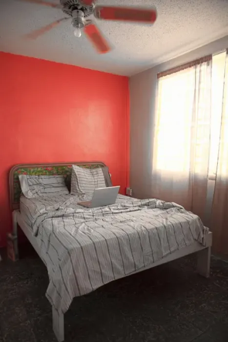 Framed Print : Vieques, Puerto Rico - A laptop is sitting in the middle of an unmade hotel bed Framed Print : Vieques, Puerto Rico - A laptop is sitting in the middle of an unmade hotel bed