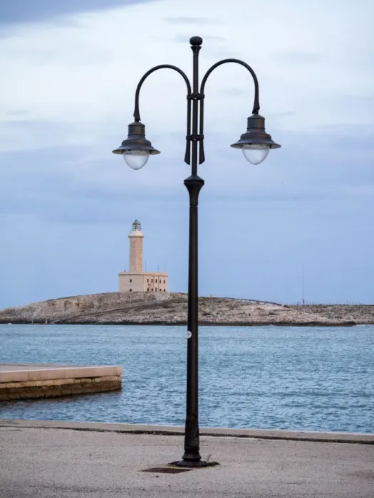 Framed Print : Vieste Lighthouse, also Isola Santa Eufemia is an active lighthouse on the islet of Santa Eufemia