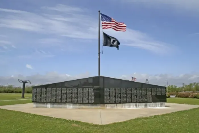Framed Print : Viet Nam War Memorial at Battleship Memorial Park Mobile Alabama