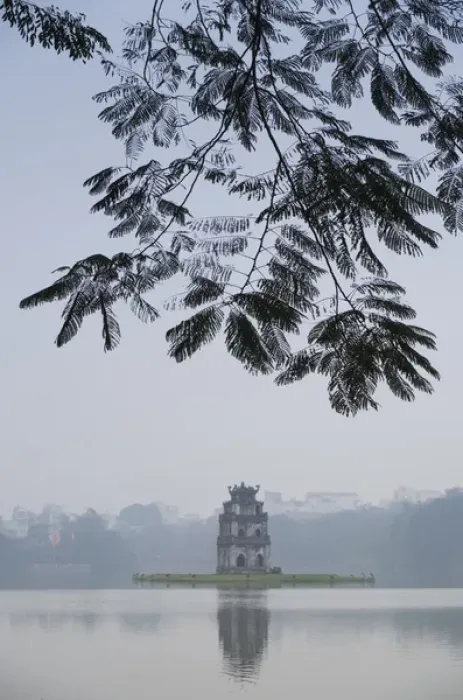 Framed Print : Vietnam, Hanoi, Hoan Kiem Lake and Thap Rua, Turtle Pagoda Framed Print : Vietnam, Hanoi, Hoan Kiem Lake and Thap Rua, Turtle Pagoda