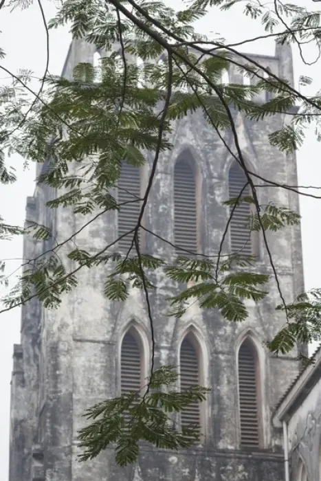 Framed Print : Vietnam, Hanoi, St. Joseph Cathedral, exterior Framed Print : Vietnam, Hanoi, St. Joseph Cathedral, exterior