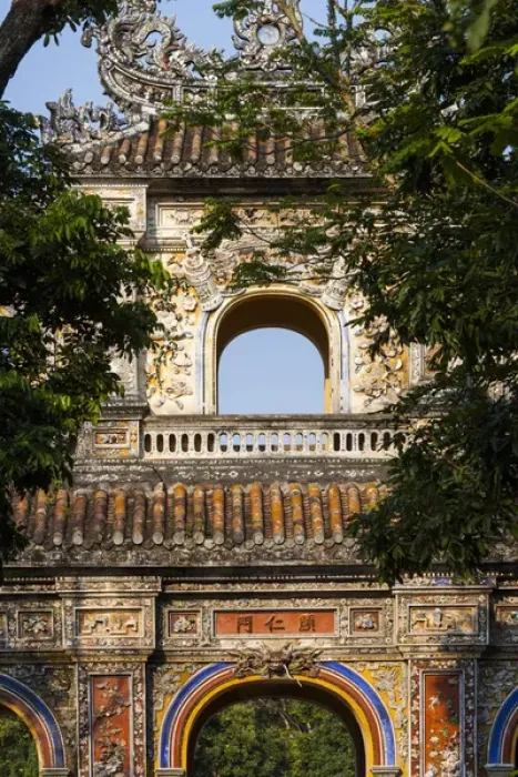 Framed Print : Vietnam, Hue, Hue Imperial City, East Gate, Hien Nhon Gate detail Framed Print : Vietnam, Hue, Hue Imperial City, East Gate, Hien Nhon Gate detail