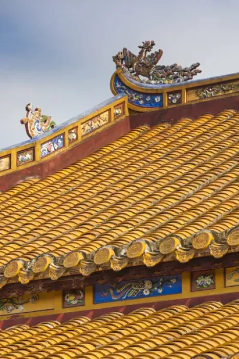 Framed Print : Vietnam, Hue, Hue Imperial City, Halls of the Mandarins, exterior Framed Print : Vietnam, Hue, Hue Imperial City, Halls of the Mandarins, exterior