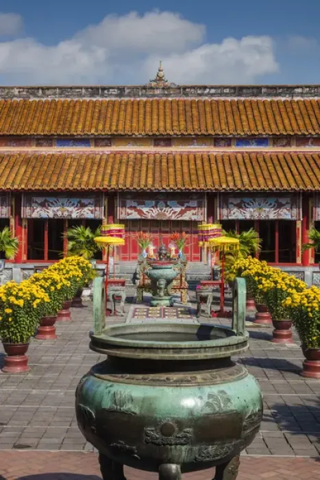 Framed Print : Vietnam, Hue, Hue Imperial City, To Mieu Temple Complex, exterior Framed Print : Vietnam, Hue, Hue Imperial City, To Mieu Temple Complex, exterior