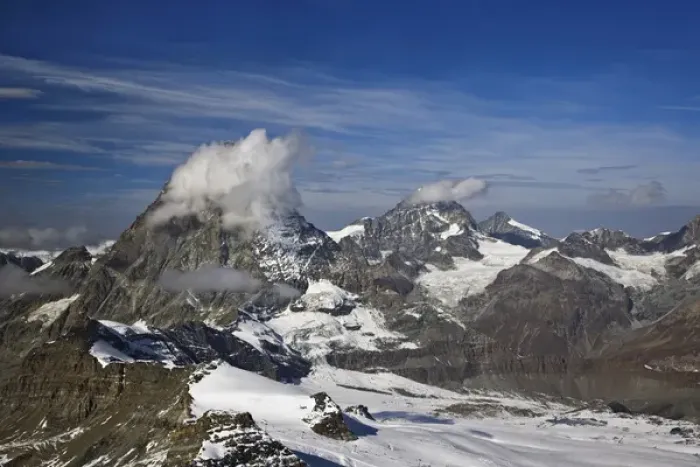 Framed Print : View of the Alps from Klein Matterhorn, near Zermatt, Switzerland