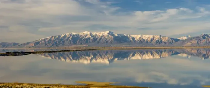 Framed Print : View from Antelope Island Causeway of Great Salt Lake and Northern Wasatch Mountains Framed Print : View from Antelope Island Causeway of Great Salt Lake and Northern Wasatch Mountains