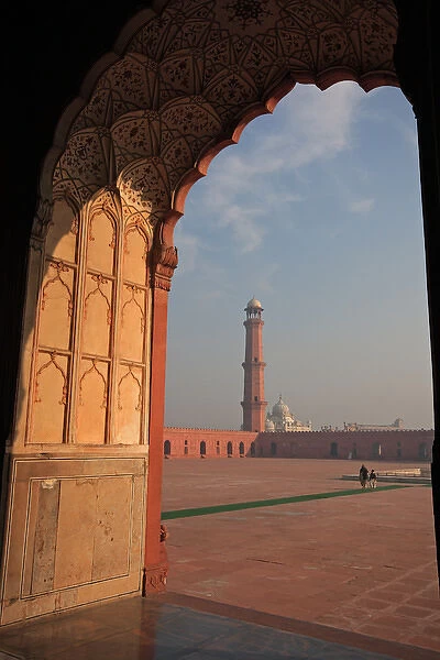 View from the arch of Badshahi Masjid, Lahore, Pakistan