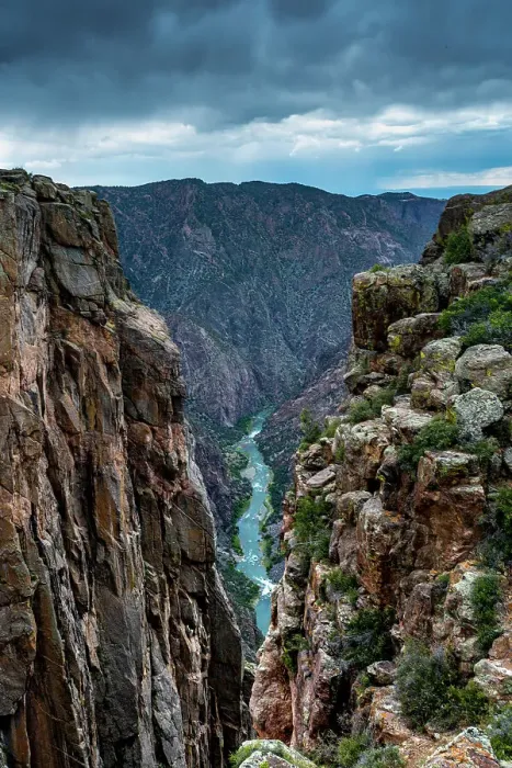 Framed Print : View of Black Canyon of the Gunnison National Park Framed Print : View of Black Canyon of the Gunnison National Park