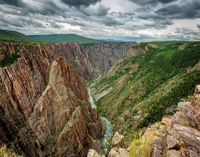 Framed Print : View of Black Canyon of the Gunnison National Park