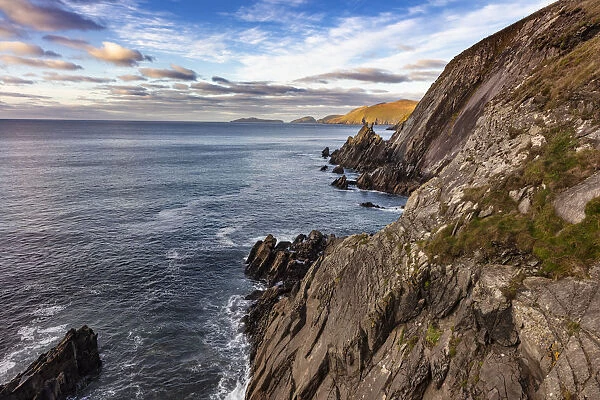 View of the Blasket Islands from Dunmore Head the westernmost point of Europe