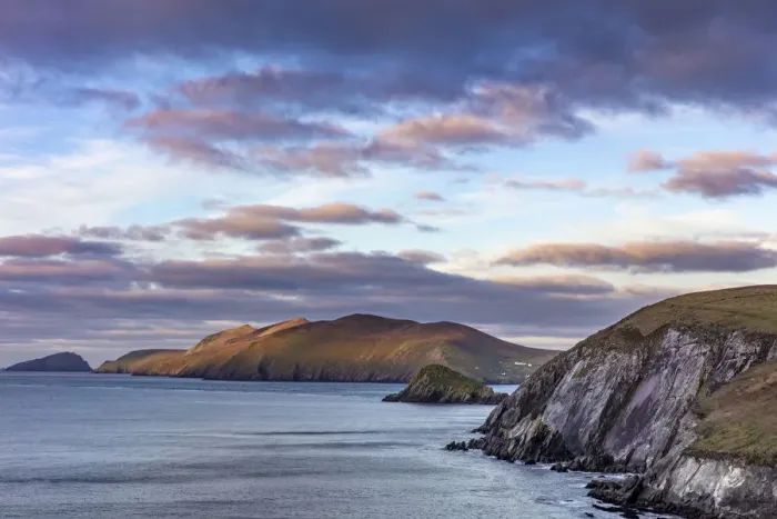 Framed Print : View of the Blasket Islands from Dunmore Head the westernmost point of Europe on Framed Print : View of the Blasket Islands from Dunmore Head the westernmost point of Europe on