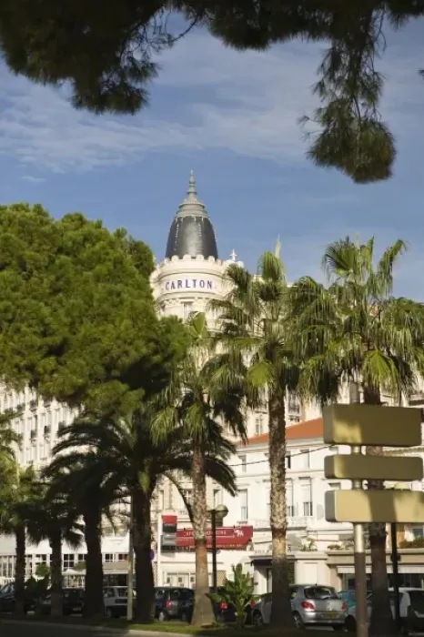 Framed Print : View of Carlton Hotel in Cannes, France Framed Print : View of Carlton Hotel in Cannes, France