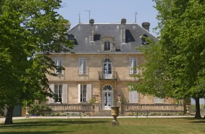 Framed Print : A view of the chateau building across the grass lawn in the garden Chateau Kirwan Framed Print : A view of the chateau building across the grass lawn in the garden Chateau Kirwan