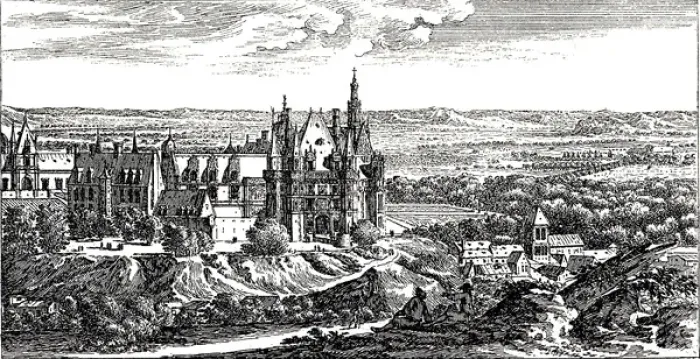 Framed Print : View of Chateau de Gaillon, Normandie. 1658. Engraving. Copyright: aA Collection Framed Print : View of Chateau de Gaillon, Normandie. 1658. Engraving. Copyright: aA Collection