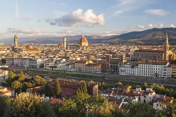 View of city from Piazza Michelangelo, Florence, Tuscany, Italy