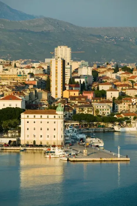 Framed Print : view of the city, split, croatia, eastern europe. balkan, europe Framed Print : view of the city, split, croatia, eastern europe. balkan, europe