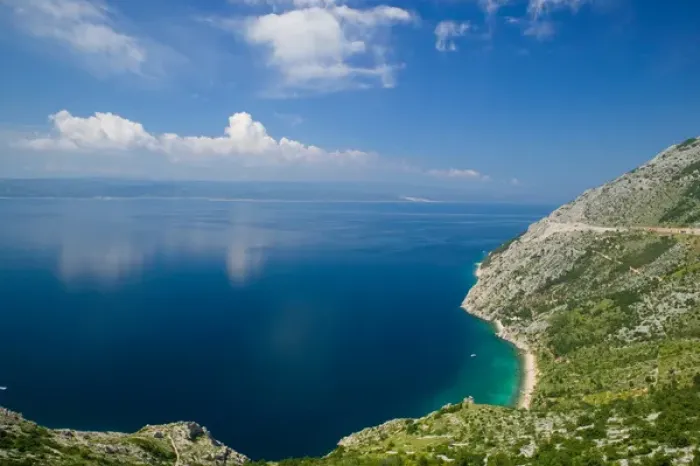 Framed Print : view of coastline, dalmatia, croatia, eastern europe. balkan, europe Framed Print : view of coastline, dalmatia, croatia, eastern europe. balkan, europe