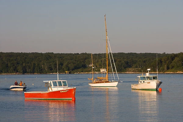 The view of Cundys Harbor from Holbrooks Wharf. Cundy Harbor, Maine