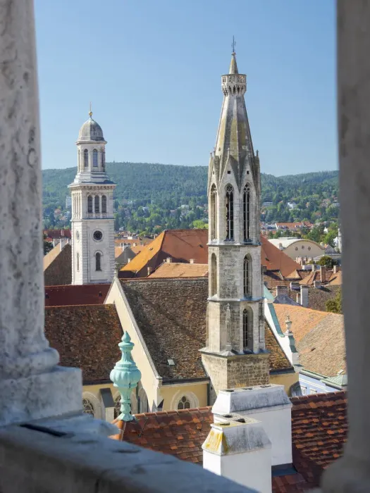 Framed Print : View from Firewatch Tower over the town. Sopron in Transdanubia in the west of Hungary Framed Print : View from Firewatch Tower over the town. Sopron in Transdanubia in the west of Hungary