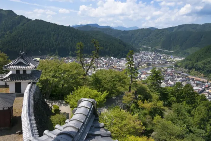 Framed Print : View of Gujo Hachiman cityscape with the castle, Gifu Prefecture, Japan Framed Print : View of Gujo Hachiman cityscape with the castle, Gifu Prefecture, Japan