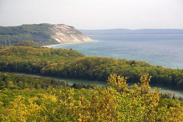 A view of Lake Michigan from within Sleeping Bear Dunes National Lakeshore located