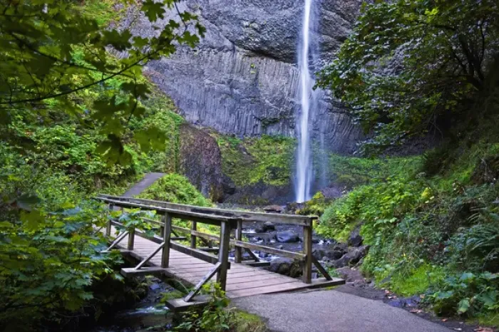 Framed Print : A view of Latourell Falls