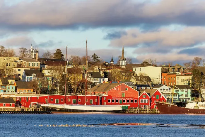 Framed Print : View of Lunenburg, Nova Scotia, Canada. (Editorial Use Only) Framed Print : View of Lunenburg, Nova Scotia, Canada. (Editorial Use Only)