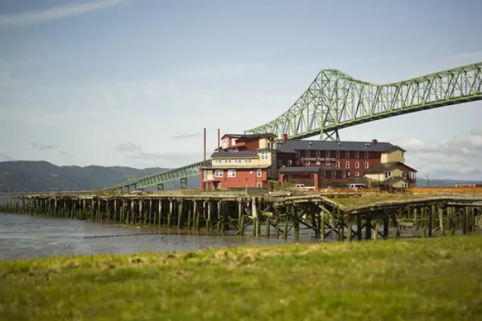 Framed Print : View of marina and historic Astoria Bridge on the Columbia River. Astoria, Oregon Framed Print : View of marina and historic Astoria Bridge on the Columbia River. Astoria, Oregon