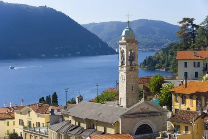 Framed Print : View over Moltrasio, Lake Como, Italy
