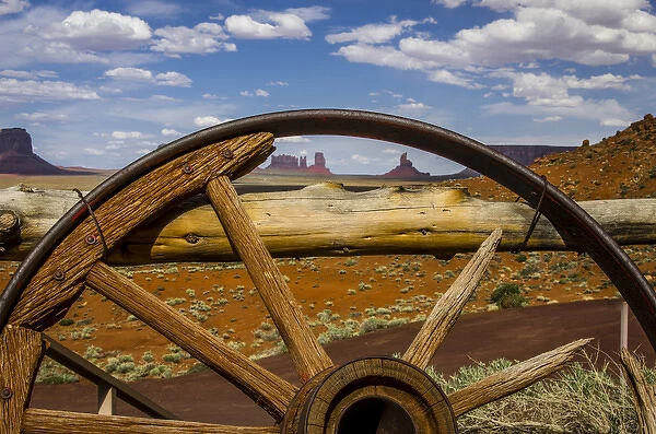 View of Monument Valley from venerable Gouldings Trading Post, Monument Valley