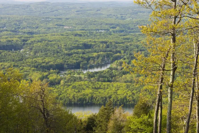 Framed Print : View from Mount Wachusett in Mount Wachusett State Park. Massachusetts