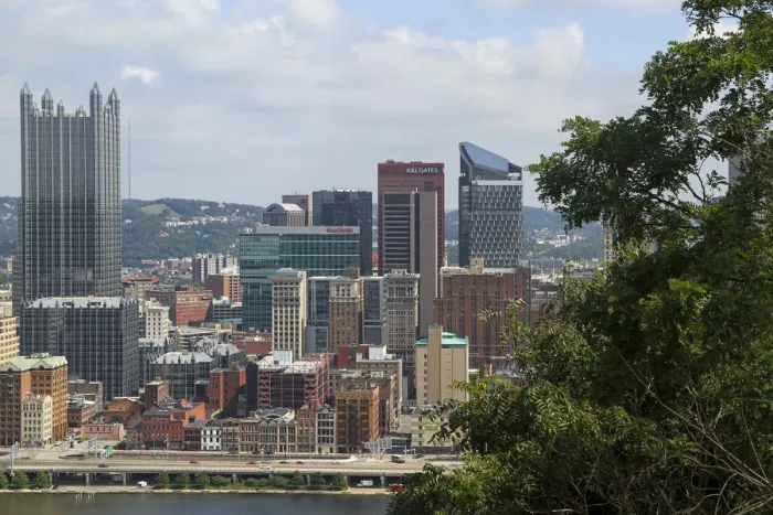 Framed Print : View from Mount Washington, Pittsburgh, Pennsylvania, USA Framed Print : View from Mount Washington, Pittsburgh, Pennsylvania, USA