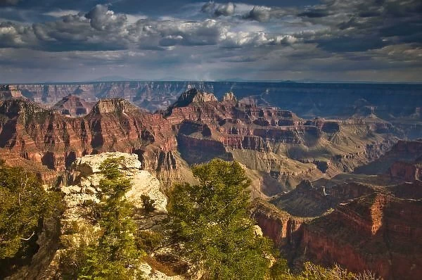 View from North Rim Visitor Center - Grand Canyon National Park, AZ