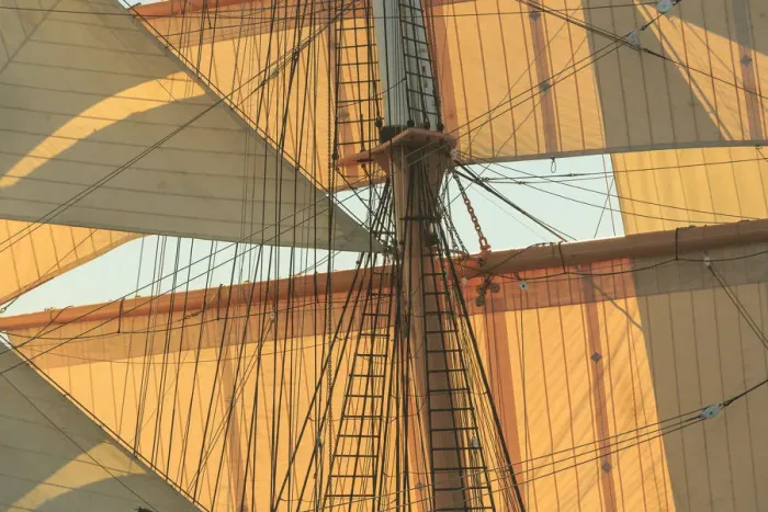 Framed Print : view from Odysseus, PR 90 foot sailing yacht, San Diego, CA, USA