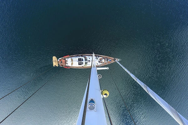 view from Odysseus, PR 90 foot sailing yacht, San Diego, CA, USA