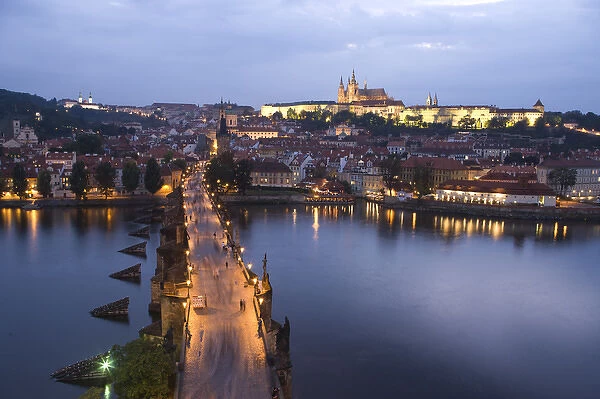 View from Old Town Bridge Tower, Prague, Czech Republic