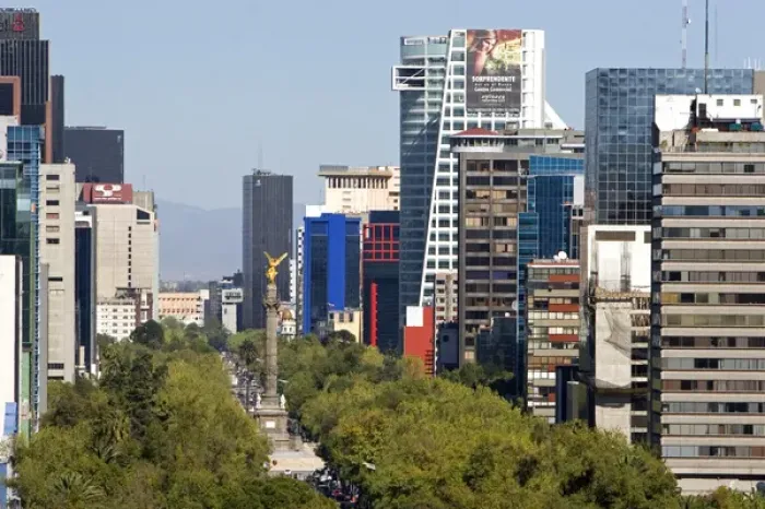 Framed Print : View of the Paseo de la Reforma in Mexico City, Mexico Framed Print : View of the Paseo de la Reforma in Mexico City, Mexico