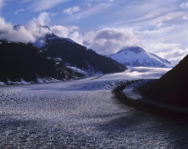 View of Salmon Glacier near Hyder, Alaska, and Stewart, British Columbia