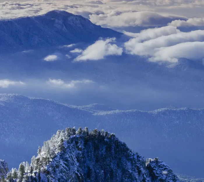 Framed Print : View from the Sandia Mountain Wilderness, New Mexico