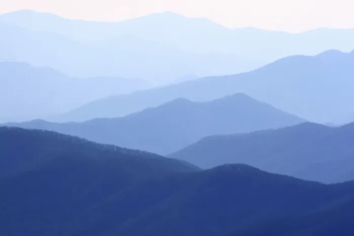 Framed Print : View of Smoky Mountain Range from Clingmans Dome Framed Print : View of Smoky Mountain Range from Clingmans Dome