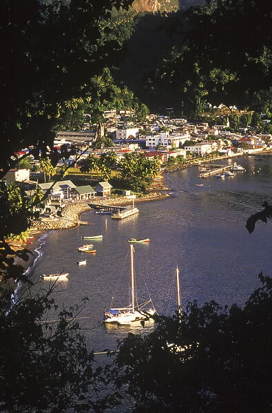View of Souffriere, St Lucia